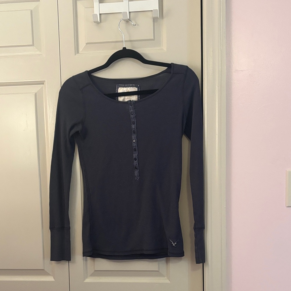 Women's Long Sleeve waffle knit top